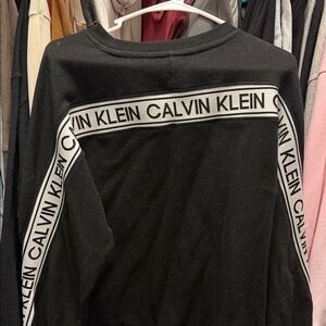 Calvin Klein Black Top with Logo Accents